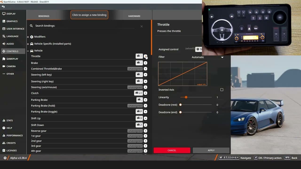 How to Set Up RojX for BeamNG.drive